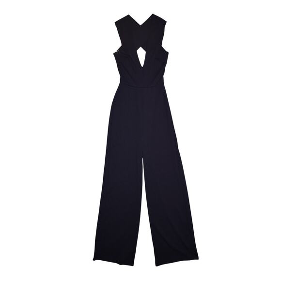 LULUS $79 Navy Backless Crisscross Wide Leg Jumpsuit XS - Picture 3 of 5